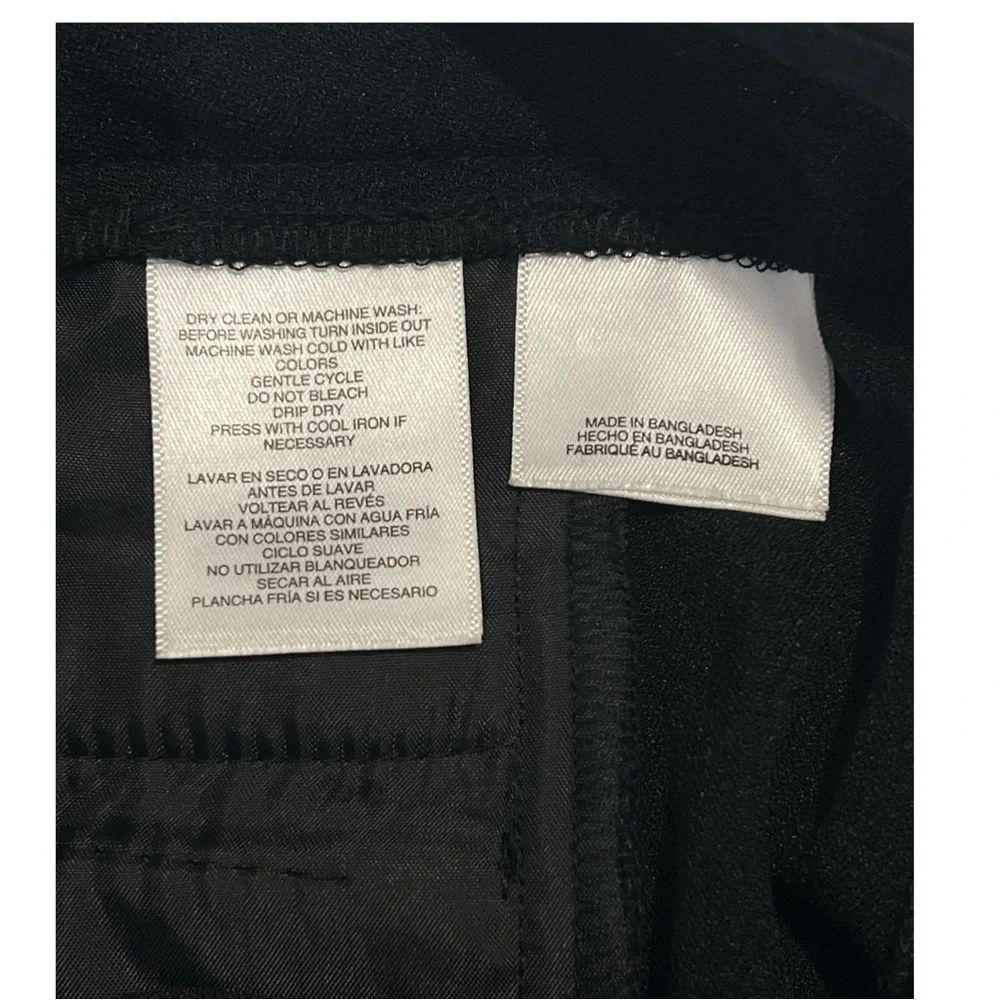 Kasper Women's Stretch Crepe Tab Front Trouser Pants, Color‎ Black, Size 4